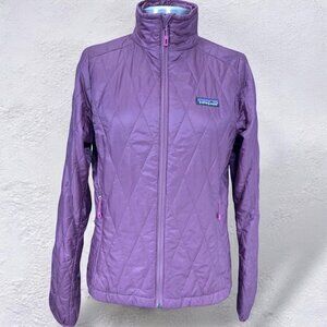 Patagonia Women's Nano Puff Jacket Purple Down Lightweight Outdoor size X-Small